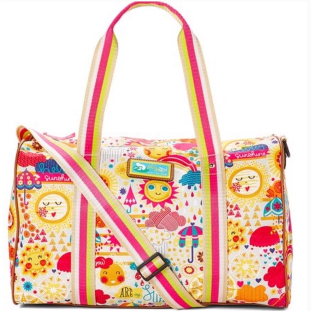 Lily Bloom Spring Showers Lilyzen Duffel Bag NWOT